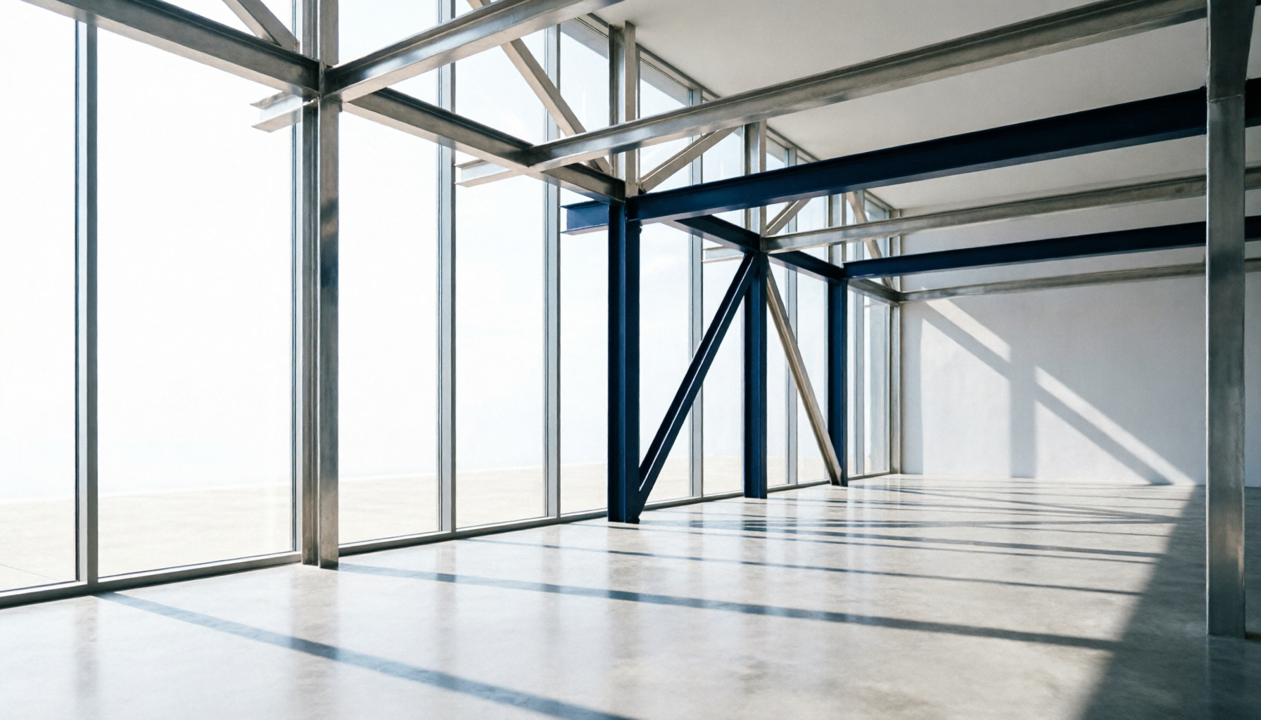 Modern architectural space with clean geometric lines representing xspace professional solutions