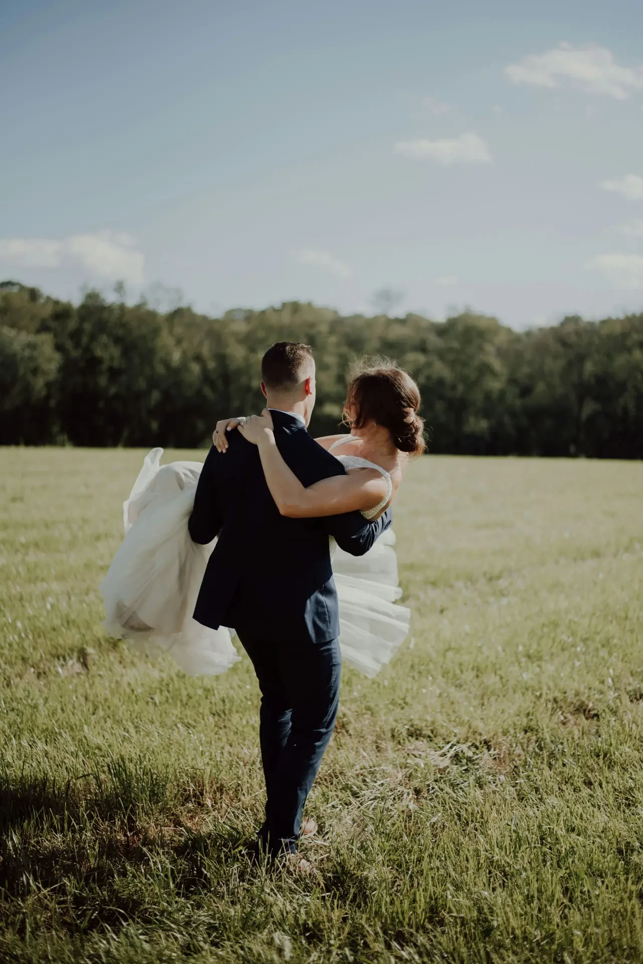 Couple dancing at wedding reception