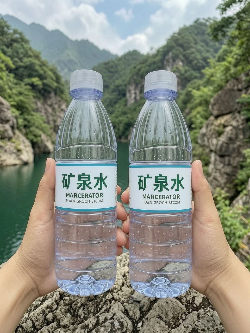 百岁山天然矿泉水 玻璃瓶 348ml